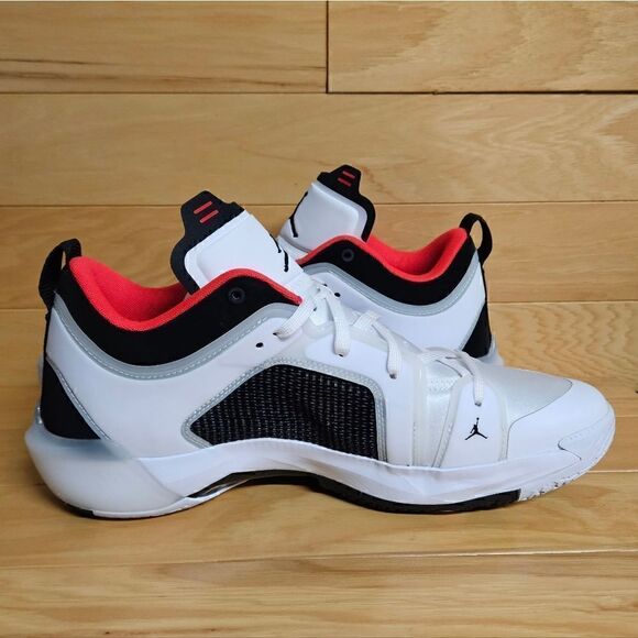 Air Jordan 37 XXXVII Low 14 White Black Siren Red Basketball Shoe DQ4122-100